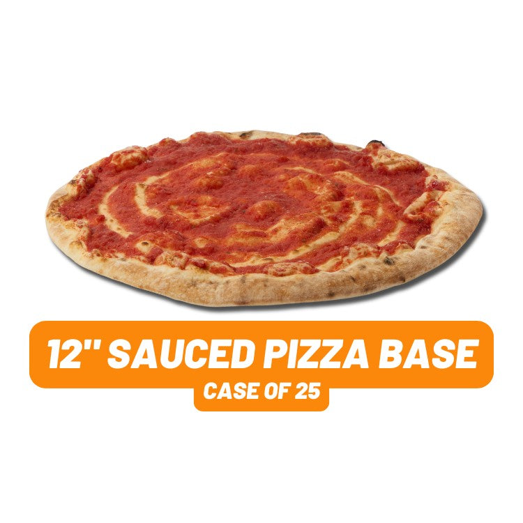 12" Pizza Base with tomato sauce