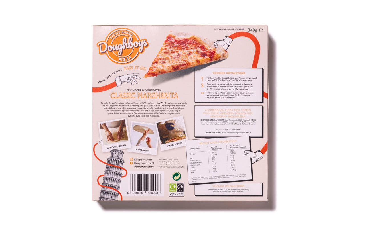 Doughboys Classic Margherita Pizza (Pack of 4)