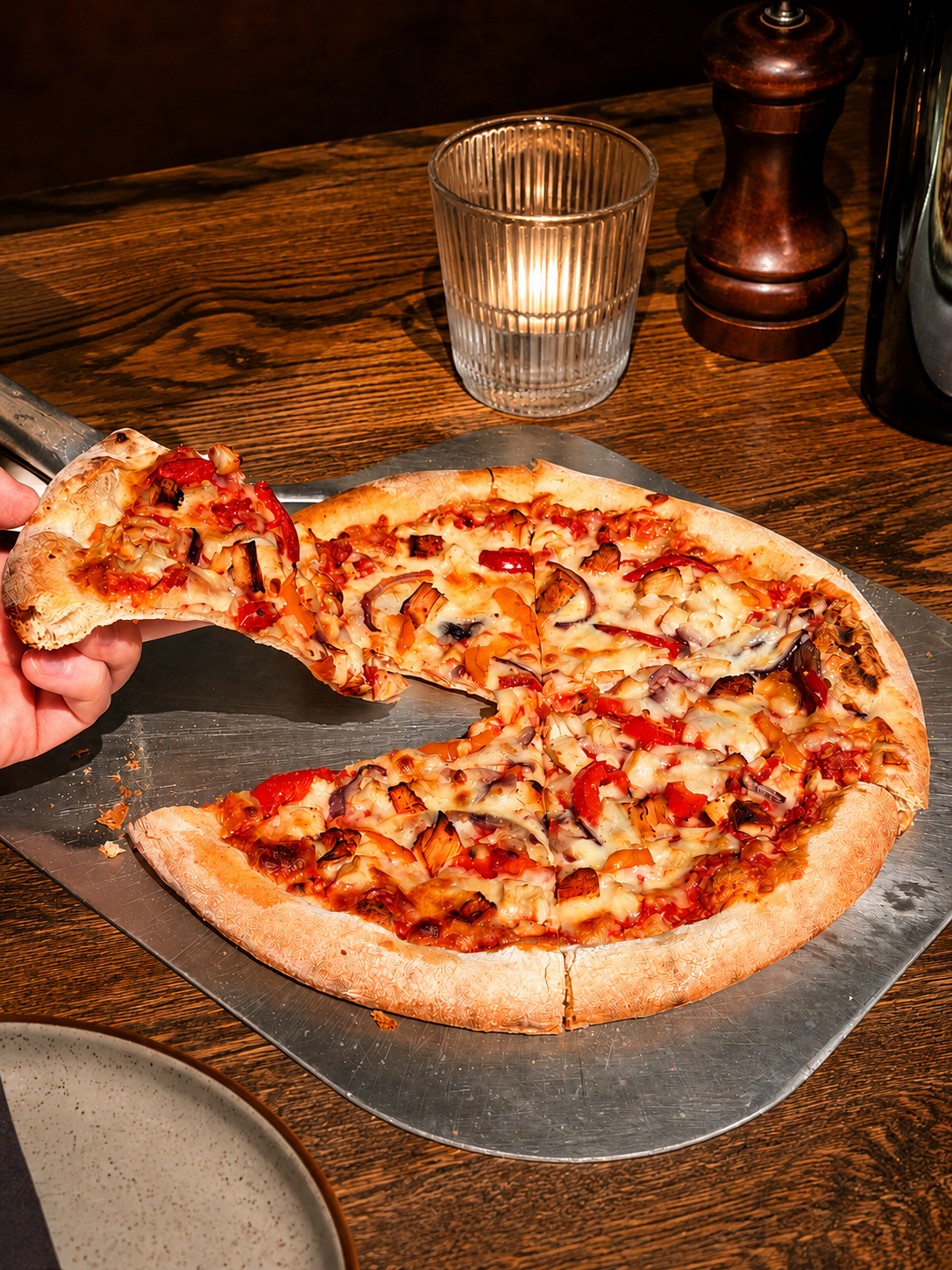 NEW 11" Chicken, Mixed Peppers & Red Onion Pizza - (Case of 16)