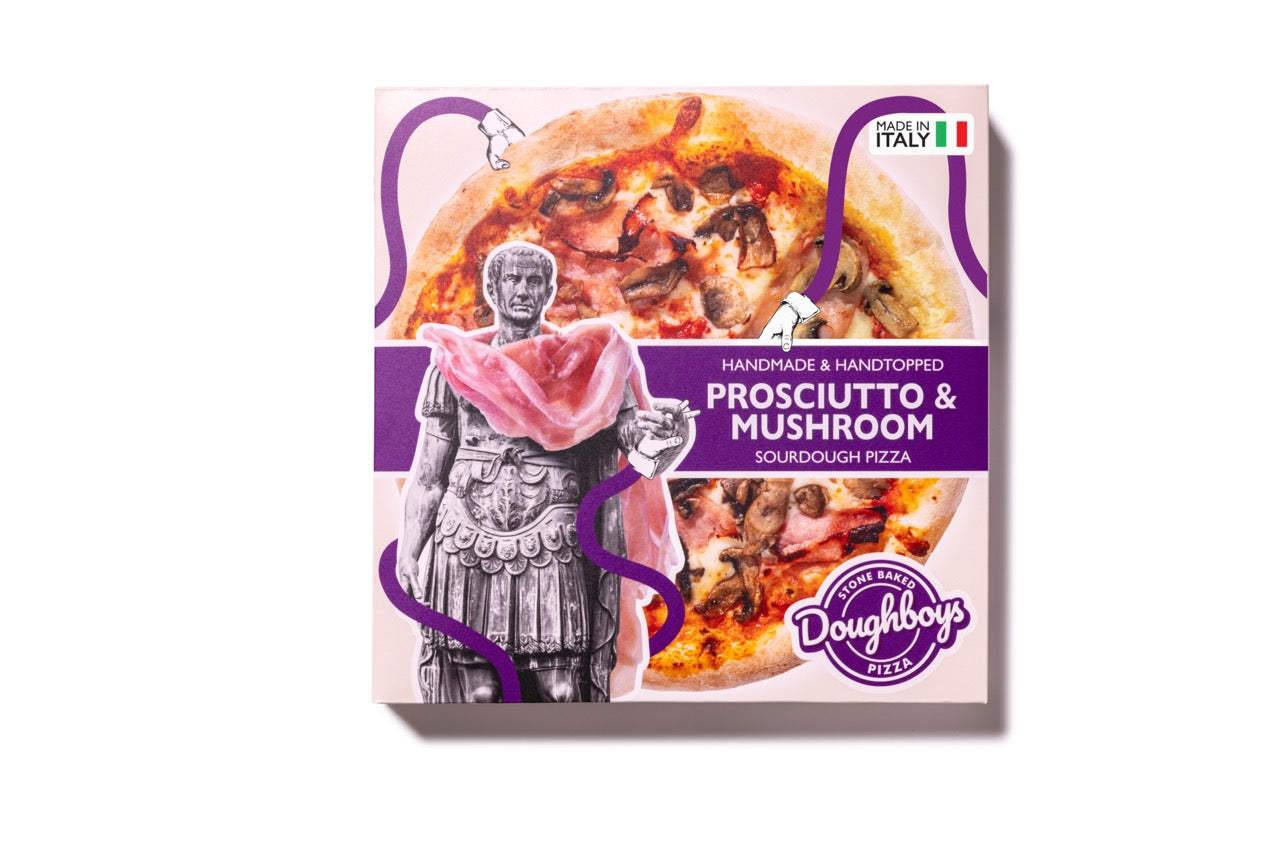 Doughboys Prosciutto & Mushroom Pizza (Pack of 4)