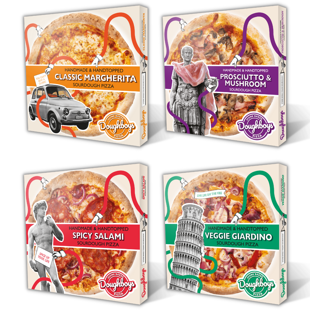 Doughboys Pizza - Variety Pack of 4