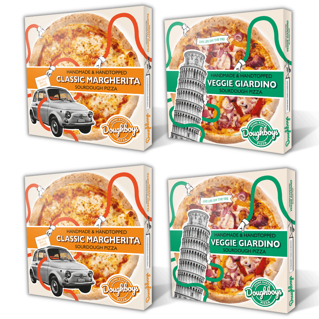 Doughboys Pizza - Veggie Pack of 4