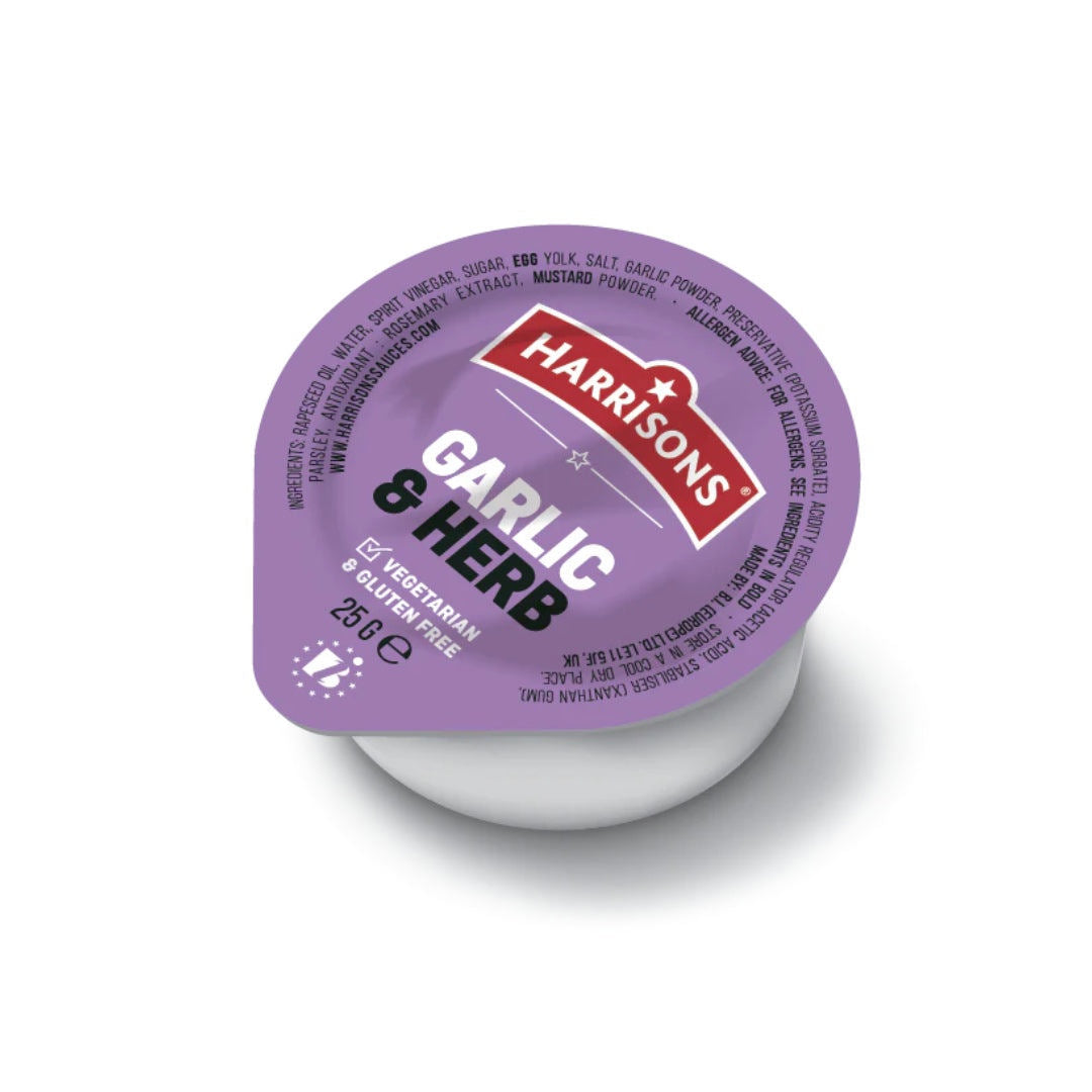 Garlic & Herb Sauce Dipping Pots - (100 x 25g)