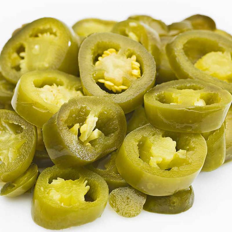 Sliced Green Jalapeño Peppers  - (Large 800g)